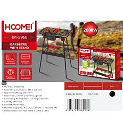 BARBECUE C/PIEDISTALLO 2000W HM-5968Hoomei