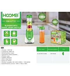 FRULLATORE 0.6L 300W HM-6710Hoomei