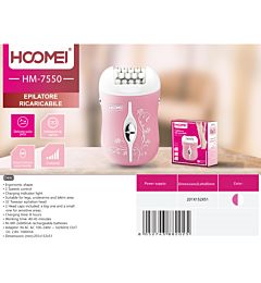 EPILATORE RICARICABILE HM-7550Hoomei