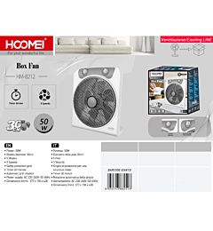 VENTILATORE BOX 50W - 30CMHoomei