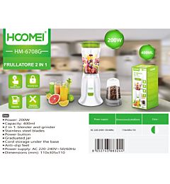 FRULLATORE 2IN1 0.4L 200W HM-6708G