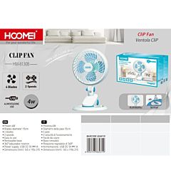 MINI VENTILATORE CLIP - 15CMHoomei