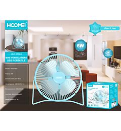 MINI VENTILATORE A USB 18CM HM-8106G