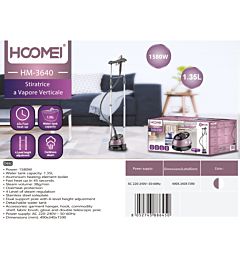 STIRATRICE A VAPORE 1580W 1.35L HM-3640Hoomei