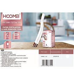 ESFOLIAZIONE FACCIALE&RIMOUVI PELI HM-7377W(N)Hoomei