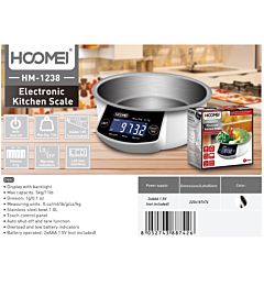 BILANCIA ELETTRONICA DA CUCINA HM-1238