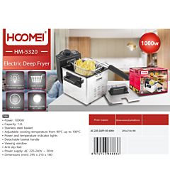 MACCHINA X FRITTO 1000W 1.5L HM-5320