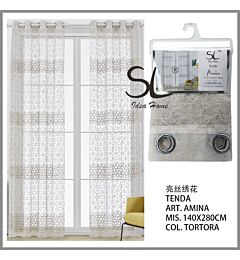 SL TENDA AMINA 140X280CM COL.TORTORASl Ideahome