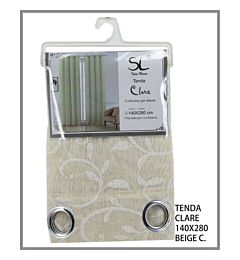 SL TENDA CLARE 140X280CM COL.BEIGE CHIAROSl Ideahome