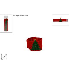 Anelli Portatovaglioli Natalizi - 6pzDue Esse