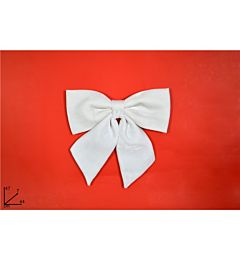 Fiocco Bianco in Velluto - 44x47cm