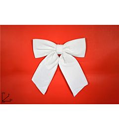 Fiocco Bianco in Velluto - 60x70cm