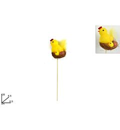 Spillone Nido con Gallina & Pulcino - 28cm