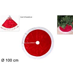 Tappeto per Base Albero Rosso/Bianco - Ø100cmDue Esse