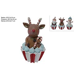 Dolcetto con Soggetti Natalizi Ø10,5cm - AssortitiDue Esse