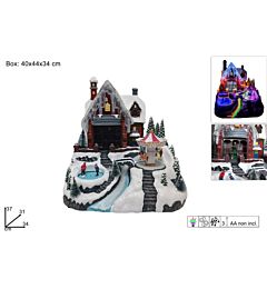 Giostra Scenario Natalizio Casa e CaroselloDue Esse