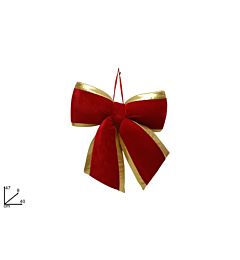 Fiocco Rosso con Bordo Oro - 40x47cmDue Esse