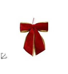 Fiocco Rosso con Bordo Oro - 55x70cmDue Esse