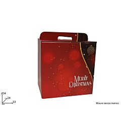 BOX PANETTONE SCENARIO MERRY CHRISTMAS 33X24X34 WL-NO.11SCENDue Esse