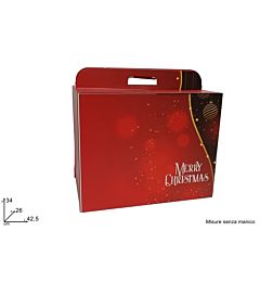 BOX PANETTONE SCENARIO MERRY CHRISTMAS 42.5X26X34 WL-NO.12SCDue Esse