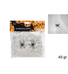 Ragnatela Halloween 40g + 2 Ragni - BiancaDue Esse