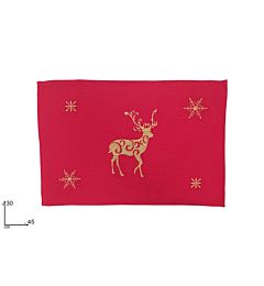 Tovaglietta Rossa in Tessuto Natalizia - 30x45cmDue Esse