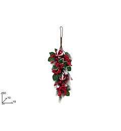 FASCINA 60 CM RAMI IN PVC C/BACCHE E PALLE INNEVATO L47101-2