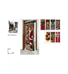 COPRIPORTA 90X215CM DECORO NATALIZIO 7ASS (F.1.35) DOOR CURTDue Esse
