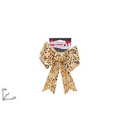 Fiocco Oro con Pailettes - 34cm