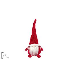 Gnomo di Natale Rosso/Bianco 46cm - ZMM241081