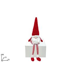 Gnomo di Natale Rosso/Bianco 66cm - ZMM242