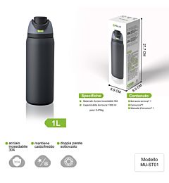 MU LIN BORRACCIA TERMICA - NERO - 1L