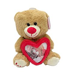 Orsachiotto con Cuore Portafoto - 22cm