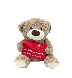 Peluche San Valentino Orso con Busta - 30cm