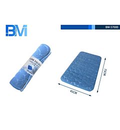TAPPETO BAGNO PIETRA - BLU - 45x75CMBm