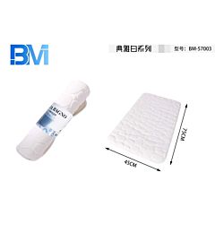 TAPPETO BAGNO PIETRA - BIANCO - 45x75CMBm