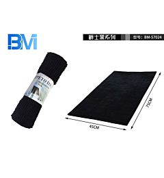 TAPPETO BAGNO IN CINIGLIA - NERO - 45x75 CMBm
