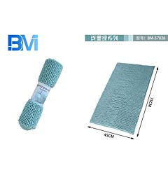 TAPPETO BAGNO IN CINIGLIA - TURCHESE - 45x75 CMBm
