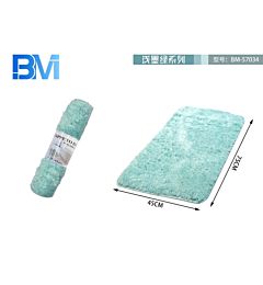TAPPETO BAGNO MICROFIBRA - TURCHESE - 45x75CMBm