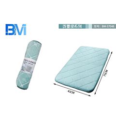 TAPPETO BAGNO MEMORY - TURCHESE - 45x75Bm