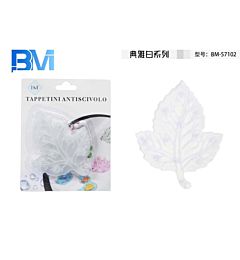 MINI TAPPETINI ANTISCIVOLO - FOGLIA TRASPARENET - 6PZBm