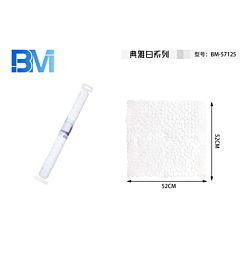 TAPPETO ANTISCIVOLO GHIAIA - BIANCO 52x52CMBm