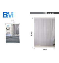 TENDA DA DOCCIA - GRIGIO - 180x200CMBm