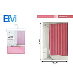 TENDA DA DOCCIA - ROSA - 180x200CMBm