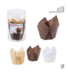 PIROTTINO MUFFIN TULIPANO D5,5XH9,5CM 18PZDc Casa