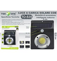 LUCE A CARICA SOLARE COB - S35