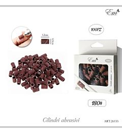 CILINDRI ABRASIVI PER UNGHIE 100PZ - GRANA-180
