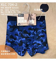 XLC704-2 BOXER UOMO MILITARE BLU