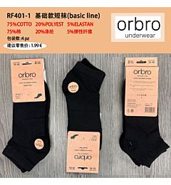 RF401-1 CALZE CORTO DONNA NERO