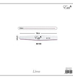 LIMA A ROMBO 80/100 - 1PZ